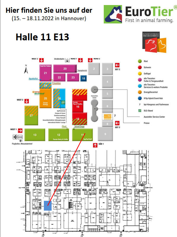 BRS auf der EuroTier: Halle 11 Standnummer E13