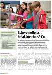 i.m.a. - Unterrichtseinheit "Schweinefleisch, halal, koscher & Co" i.m.a. - Unterrichtseinheit "Schweinefleisch, halal, koscher & Co"