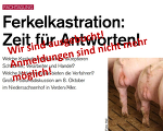 Fachtagung Ferkelkastration: 08.10.2019 Fachtagung Ferkelkastration: 08.10.2019
